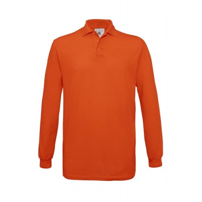 Polo Safran LSL colore pumpkin orange taglia S
