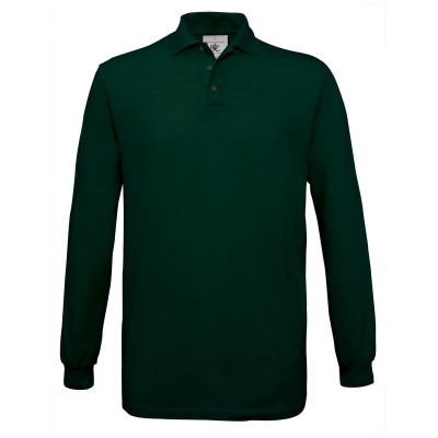 Polo Safran LSL colore bottle green taglia S