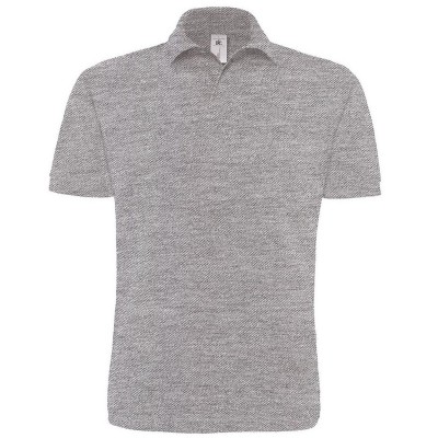 Polo Heavymill colore heather grey taglia XL