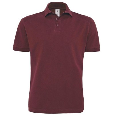 Polo Heavymill colore burgundy taglia S