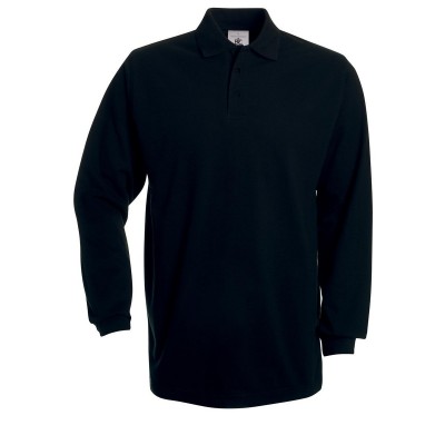 Polo Heavymill LSL colore black taglia S