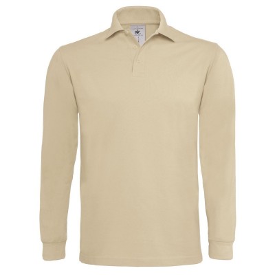 Polo Heavymill LSL colore sand taglia S