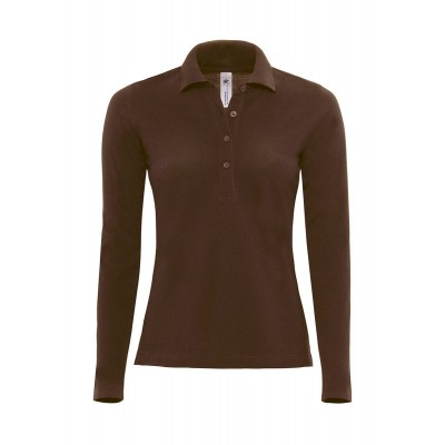 Polo Safran Pure LSL /Women colore brown taglia XL