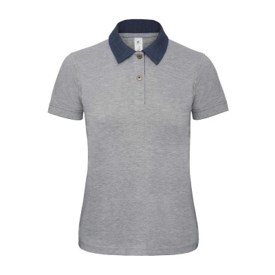 Polo Dnm Forward /Women colore denim/heather grey taglia XS