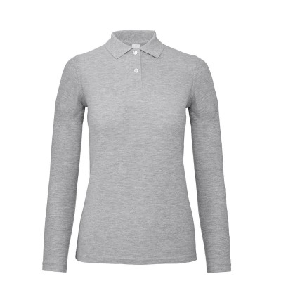 Polo ID.001 LSL /Women colore heather grey taglia S