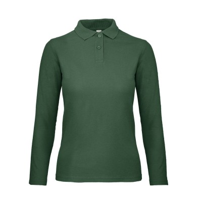 Polo ID.001 LSL /Women colore bottle green taglia XS