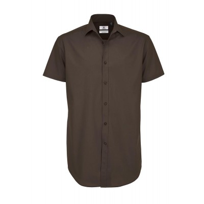 Camicie Black Tie SSL /Men colore coffee bean taglia S