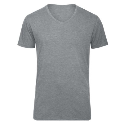 T-Shirt V Triblend /Men colore heather light grey taglia S