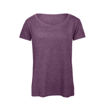 T-Shirt Triblend /Women colore heather purple taglia XS