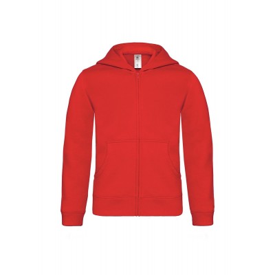 Felpe Hooded Full Zip /Kids colore red taglia 3/4