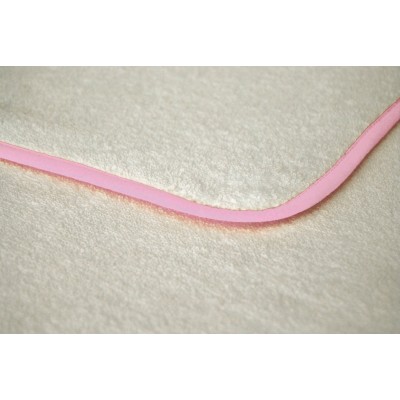 Spugna Piped Terry Kids Towel with Hood 75x75 colore white/rose taglia UNICA