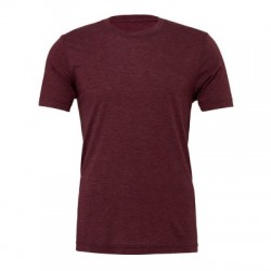 T-Shirt Unisex Triblend S/S Tee colore Maroon Triblend taglia S