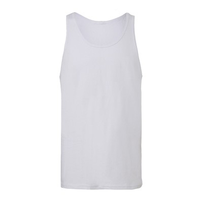 T-Shirt Unisex Jersey Tank colore White taglia S