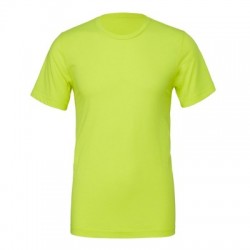 T-Shirt Unisex Poly-Cotton Short Sleeve Tee colore Neon Yellow taglia S