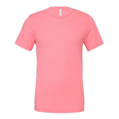 T-Shirt Unisex Poly-Cotton Short Sleeve Tee colore Neon Pink taglia S
