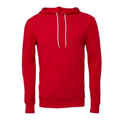 Felpe Unisex Sponge Fleece Pullover Hoodie colore Red taglia L