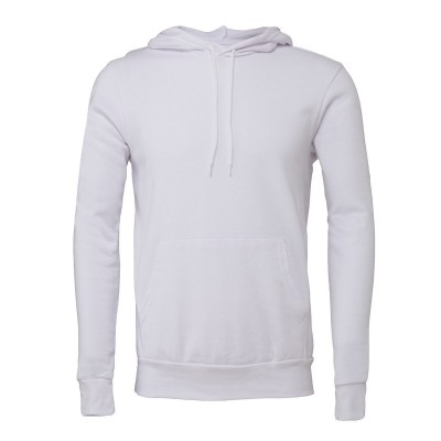 Felpe Unisex Sponge Fleece Pullover Hoodie colore White taglia S