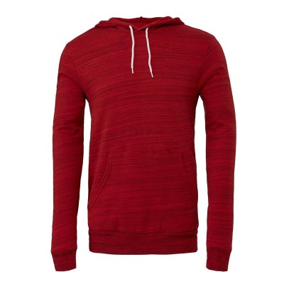 Felpe Unisex Sponge Fleece Pullover Hoodie colore Red Marble Fleece taglia S