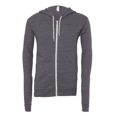 Felpe Unisex Sponge Fleece Full-Zip Hoodie colore Dark Grey Marble Fleece taglia S
