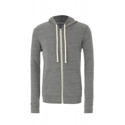 Felpe Unisex Triblend Sponge Fleece Full-Zip Hoodie colore Grey Triblend taglia S