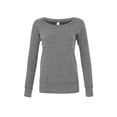Felpe Women's Sponge Fleece Wide Neck Sweatshirt colore Grey Triblend taglia S