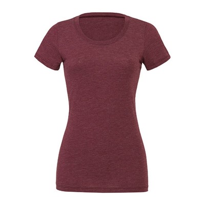 T-Shirt Triblend Short Sleeve Tee colore Maroon Triblend taglia S