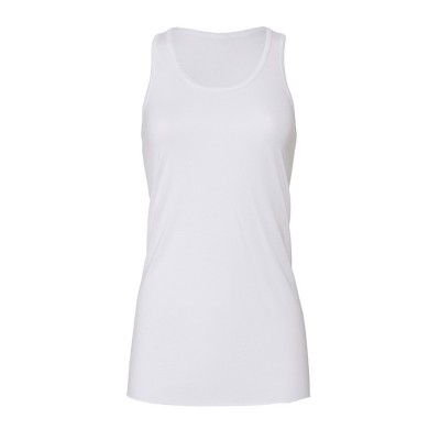T-Shirt Women's Flowy Racerback Tank colore White taglia S