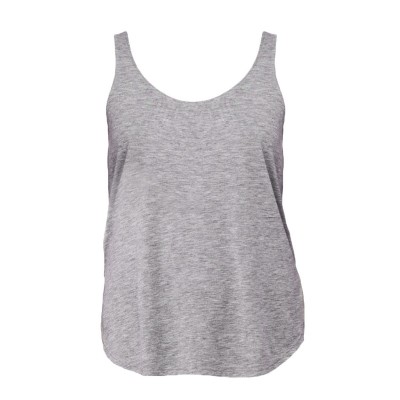 T-Shirt Women's Flowy Side Slit Tank colore Athletic Heather taglia S