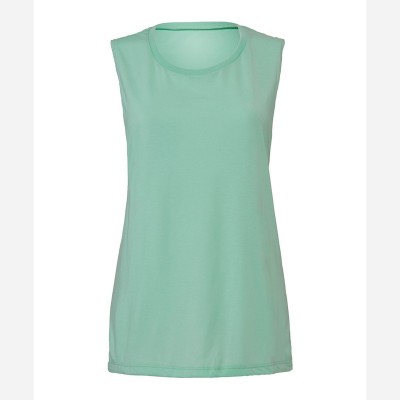 T-Shirt Women's Flowy Scoop Muscle Tank colore Mint taglia S