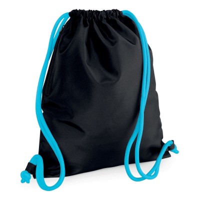 Borse Icon Drawstring Backpack colore black/surf blue taglia UNICA