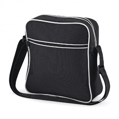 Borse Retro Flight Bag colore black/white taglia UNICA