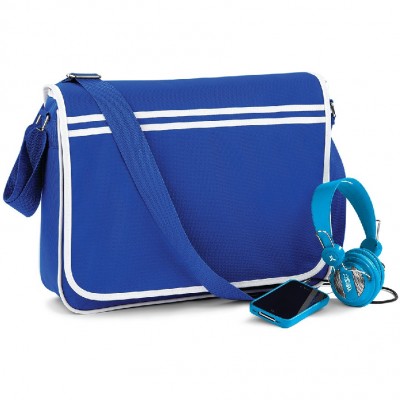 Borse Retro Messenger colore bright royal/white taglia UNICA