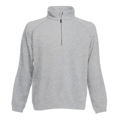 Felpe Raglan Zip neck sweat colore grey heather taglia S