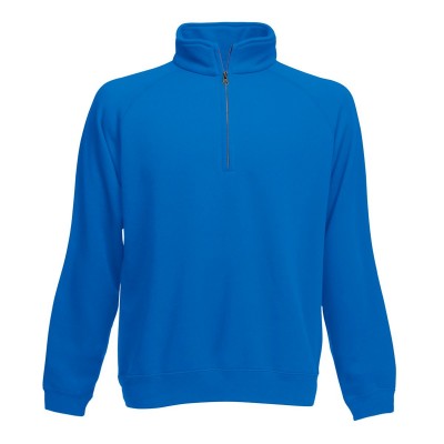 Felpe Raglan Zip neck sweat colore royal blue taglia S