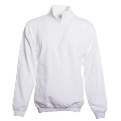 Felpe Zip Neck Sweat colore white taglia S