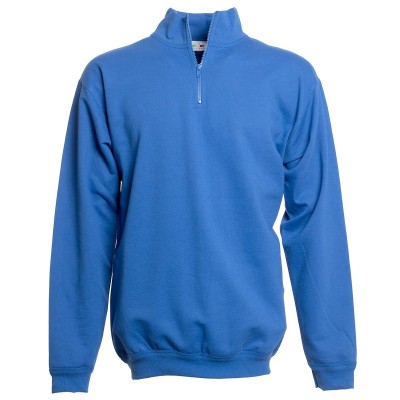 Felpe Zip Neck Sweat colore royal taglia S