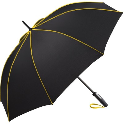Ombrelli AC midsize umbrella FARE-Seam colore Black-Yellow taglia UNICA