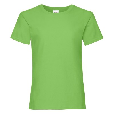 T-Shirt Girls Valueweight T colore lime taglia 3/4