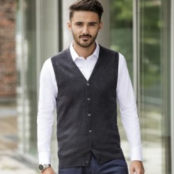 Maglieria Men's V-Neck Sleeveless Knitted Cardigan