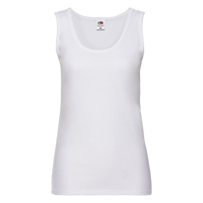 T-Shirt Ladies Valueweight Vest colore white taglia XS