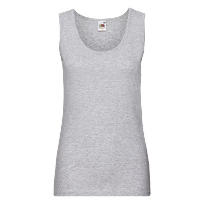 T-Shirt Ladies Valueweight Vest colore heather grey taglia XS