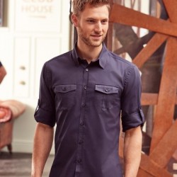 Camicie Men's Roll Long Sleeve Shirt