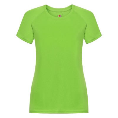 T-Shirt Ladies Performance T colore lime taglia XS