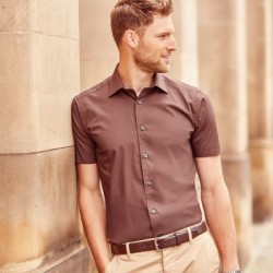 Camicie Men's Short Sleeve Easy Care Fitted Shirt