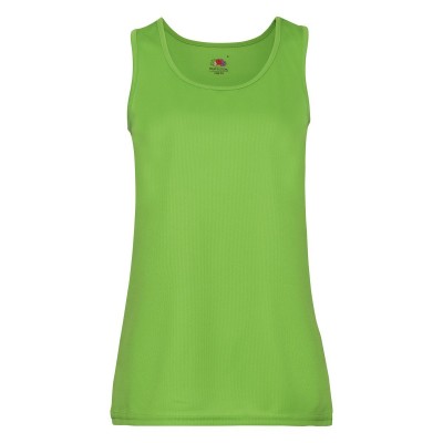 T-Shirt Ladies Performance Vest colore lime taglia XS