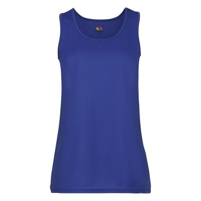 T-Shirt Ladies Performance Vest colore royal blue taglia XS