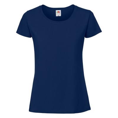 T-Shirt Ladies Ringspun Premium T colore navy taglia XS