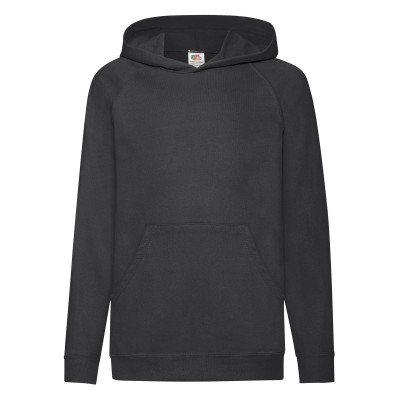 Felpe Kids Lightweight Hooded Sweat colore black taglia 5/6