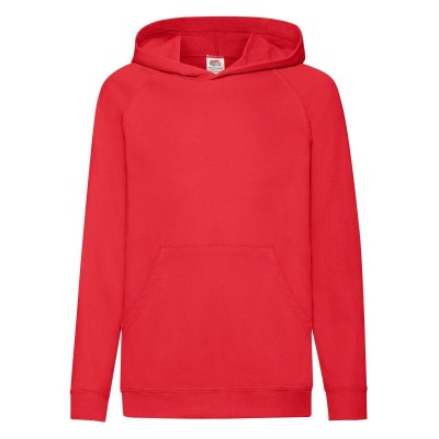Felpe Kids Lightweight Hooded Sweat colore red taglia 5/6