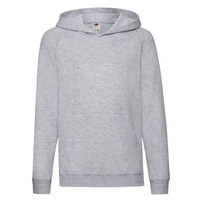 Felpe Kids Lightweight Hooded Sweat colore heather grey taglia 5/6